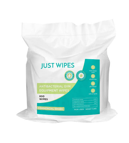 Premium Antibacterial Gym Wipes 10 cartons - 32,000 wipes, $26/roll